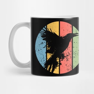 Gothic Grunge Raven Pop Art – Vintage Distressed Crow Tee Mug